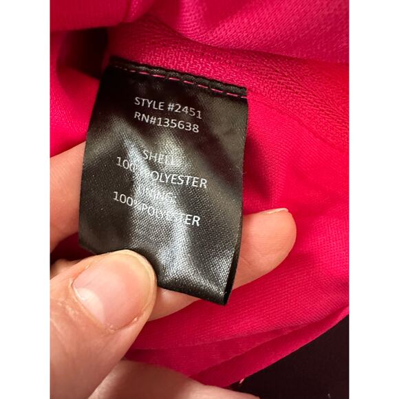 Hutch Hot Pink Sequin Strapless Crop Top  Size 6, Bow Tie Accent NEW - Picture 7 of 12